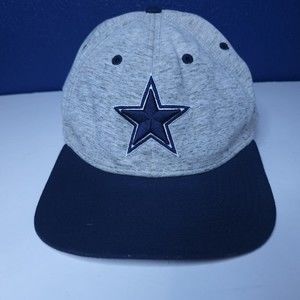 Dallas Cowboys Hat Cap Strap Back Adjustable New Era Gray One Size 9Forty NFL